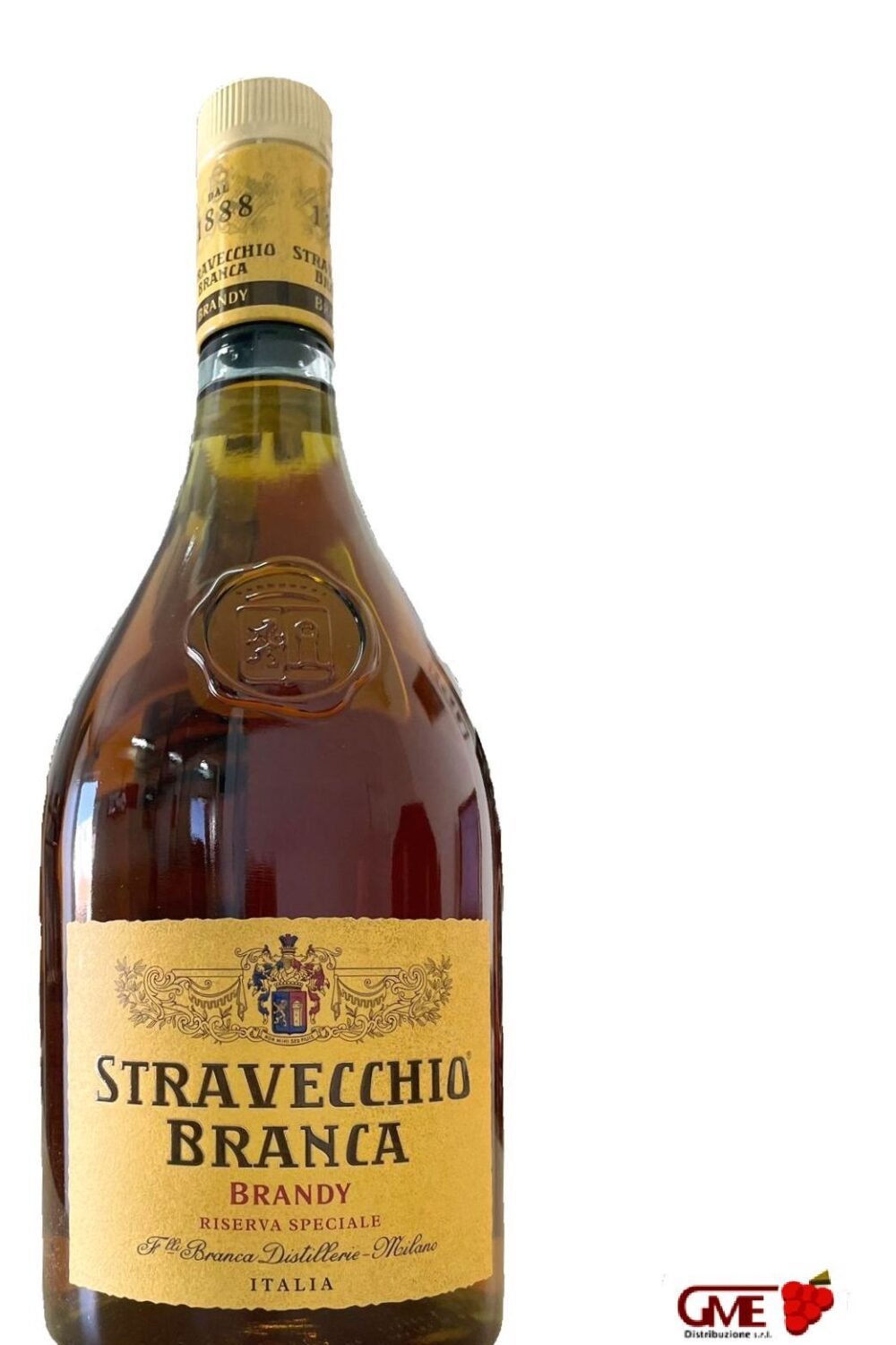 ​Brandy Stravecchio Riserva Speciale Branca 1 Litro 38% Vol.