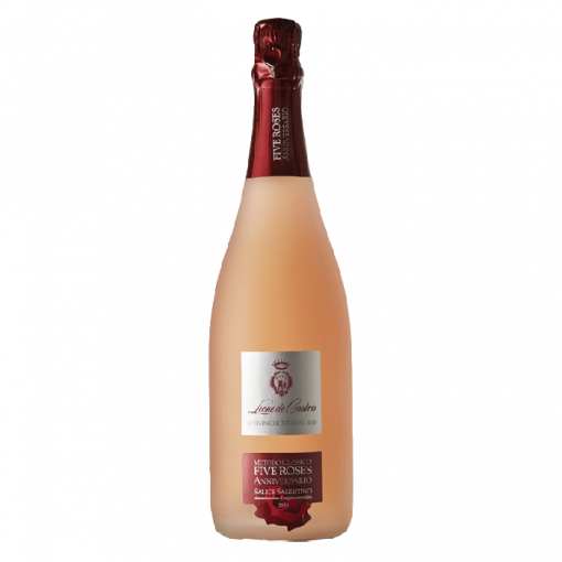 Spumante Rosè Five Roses Anniversario Metodo Classico Leone De Castris Millesimato 2018 Cl.75 12% Vol.