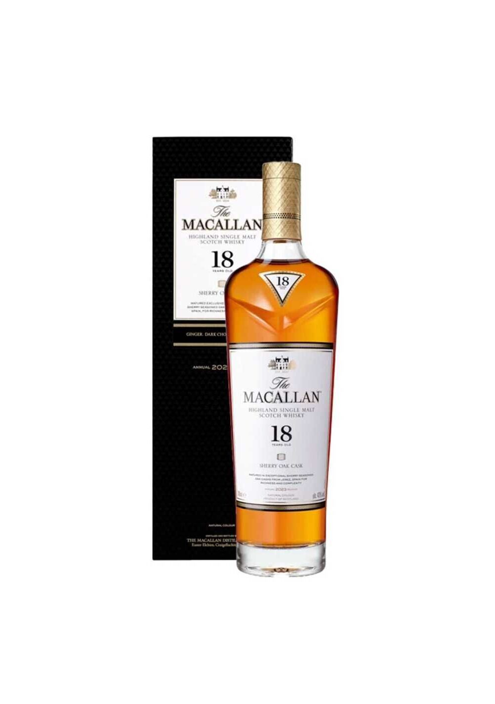 Whisky The Macallan 18 Y Sherry Oak Cask Release 2022 Cl.70 43% Vol.