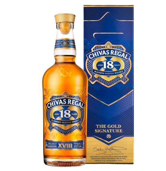 Whisky Chivas Regal 18 Y Gold Signature Astucciato 1 Litro 40% Vol.