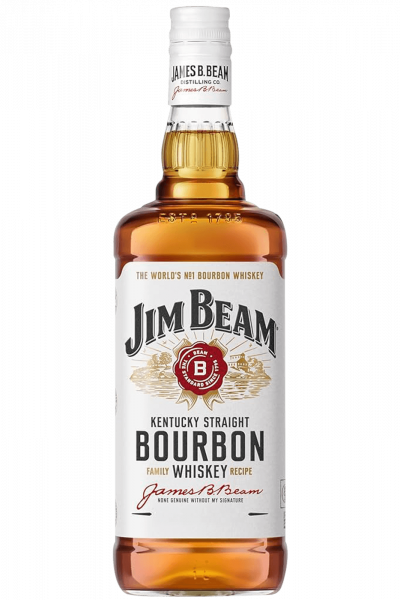 Whiskey Bourbon Jim Beam Kentucky Straight White Label 1 Litro 40% Vol.