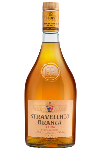 ​Brandy Stravecchio Riserva Speciale Branca 1 Litro 38% Vol.