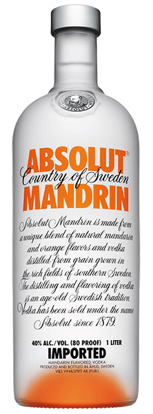 Vodka Absolut Mandrin 1 Litro 40% Vol.