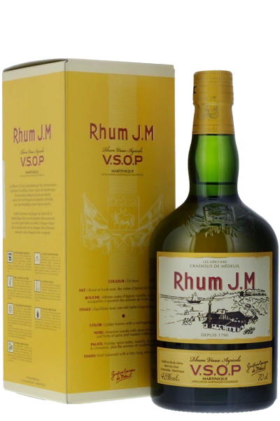 Rhum Vieux Agricole J.M V.S.O.P. Astucciato Cl.70 43% Vol.