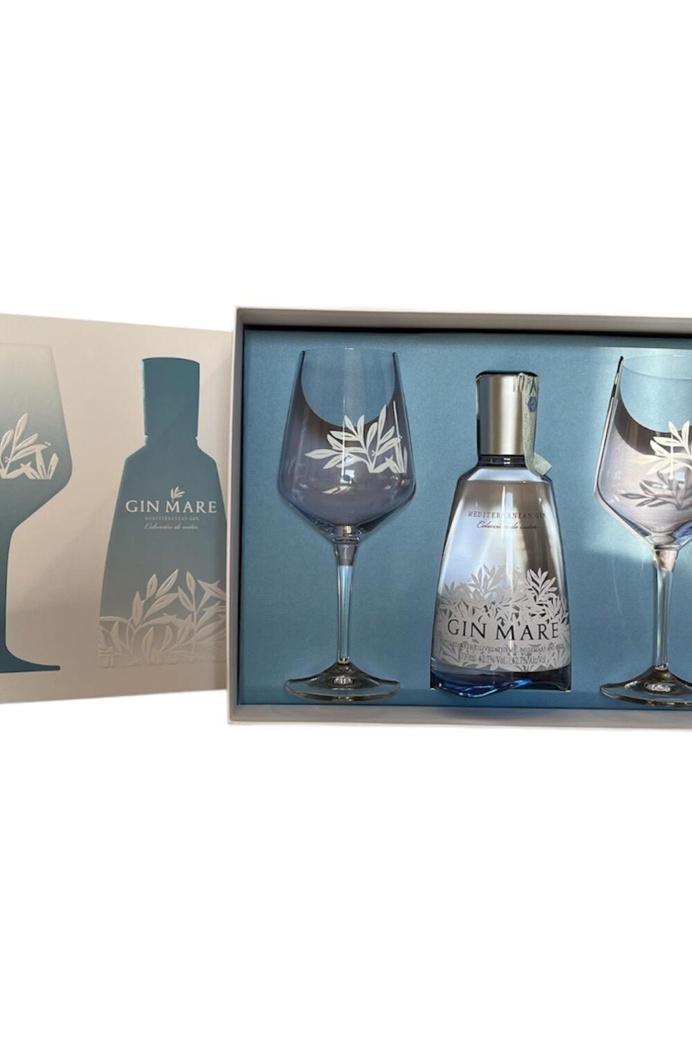 Confezione Gin Mare Cl.70 42,7% Vol. Con 2 Bicchieri Gin Mare