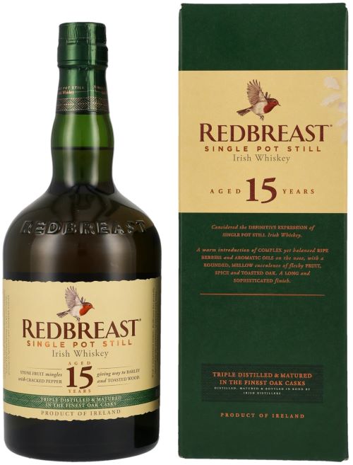 Whiskey Irish Redbreast Single Pot Still 15 Y Astucciato Cl.70 46% Vol.